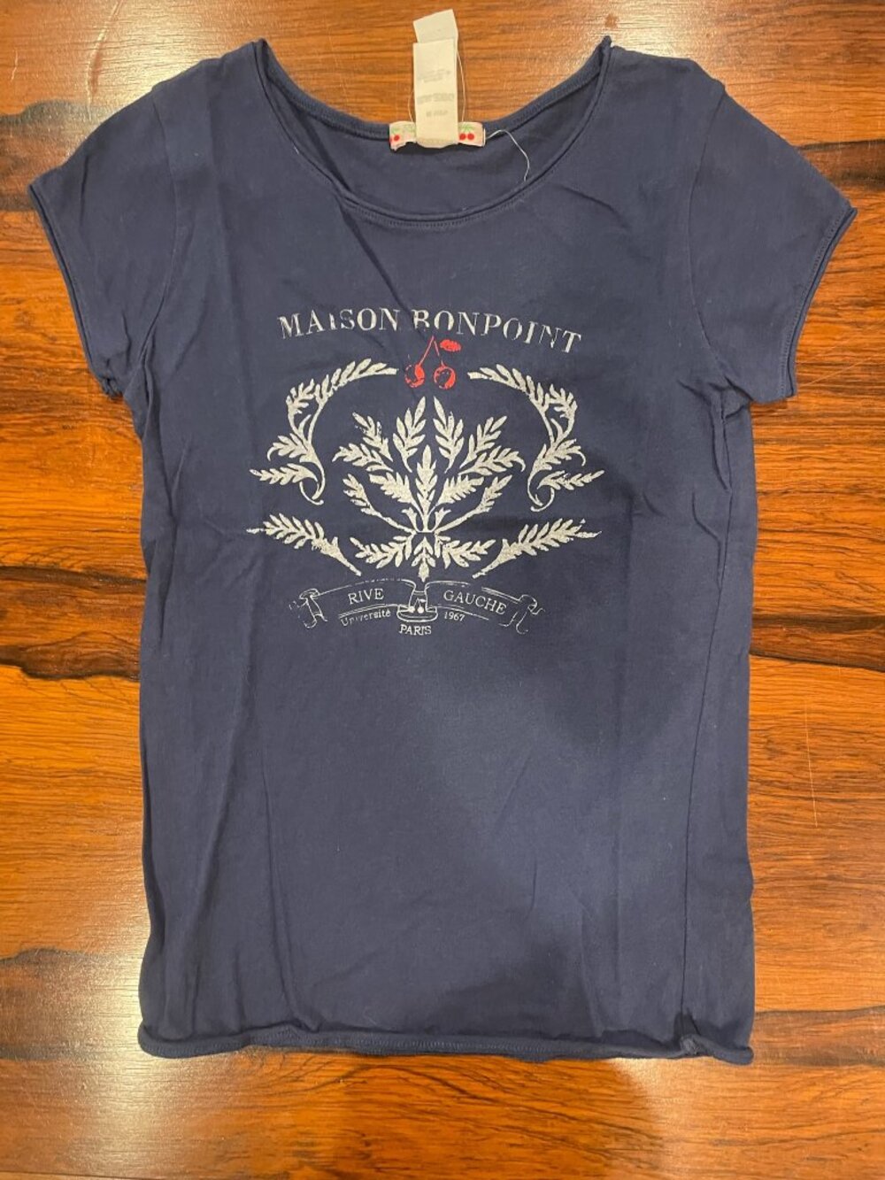 Bonpoint Blue T-shirt Girls 10